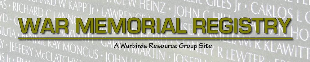 Got the War Memorial Registry Main Directory